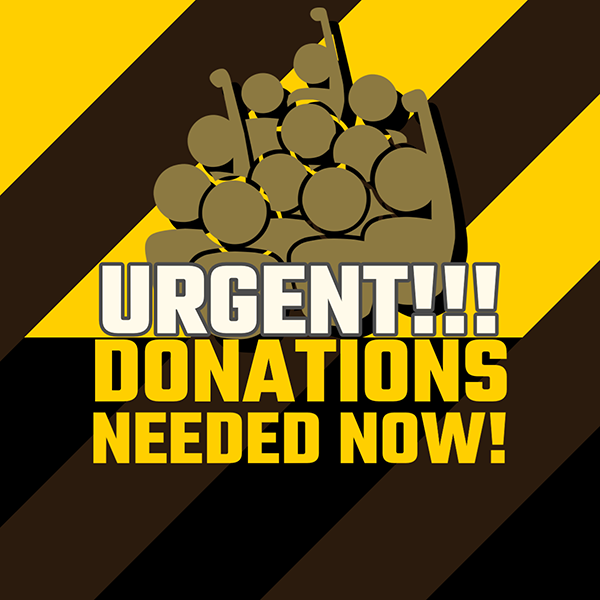 Donations Needed Now!